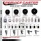 Service Caster 3.5'' Soft Rubber Swivel 1-3/8'' Expanding Stem Caster with Brake SCC-EX20S3514-SRS-TLB-138 - alternate 4